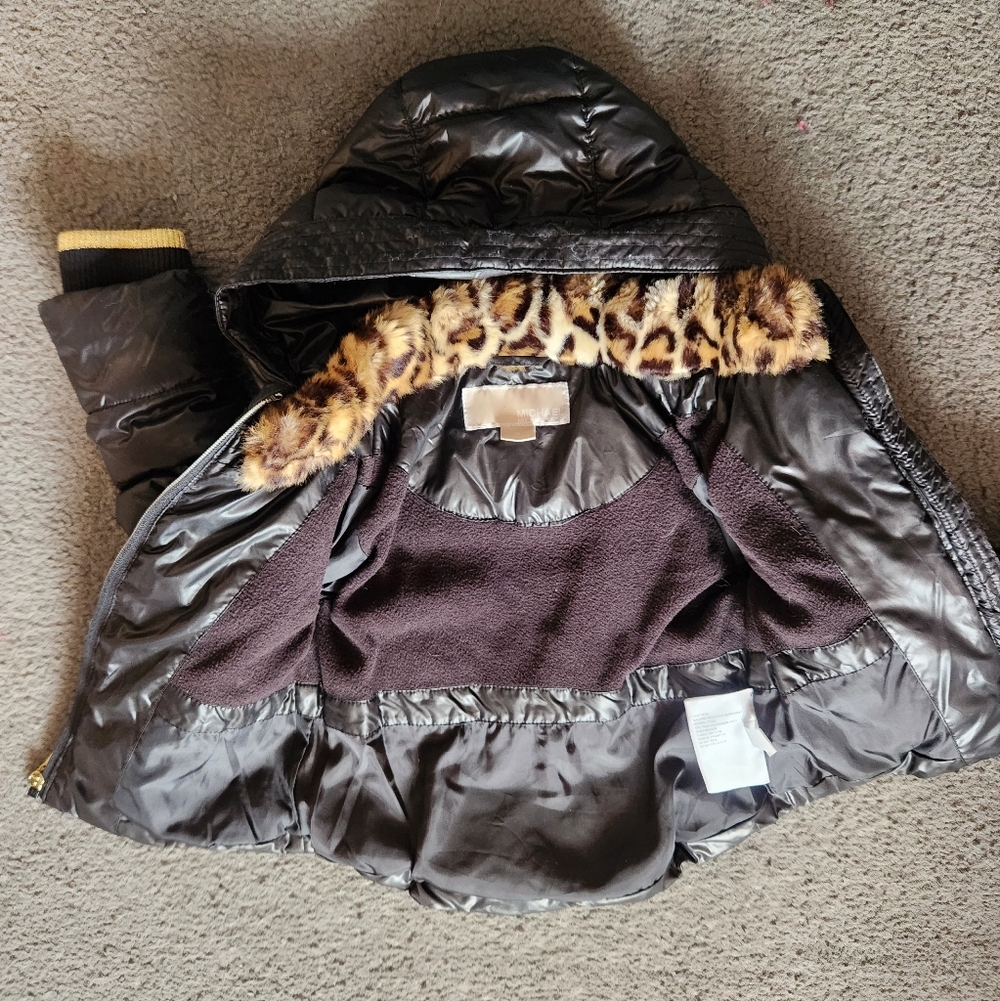MICHAEL KORS Kids Puffer Jacket Size 2T Black Quilted Designer Winter Outdoor - Picture 7 of 12